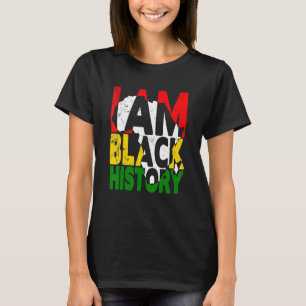 Camiseta Eu Sou a História Negra Mês do Orgulho Africano-Am