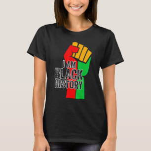 Camiseta Eu Sou a História Negra Mês do Orgulho Africano-Am