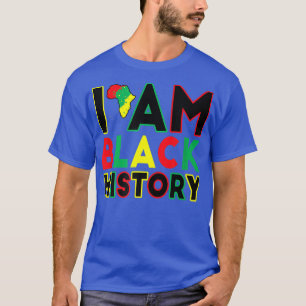 Camiseta Eu Sou a História Negra Mês do Orgulho Africano-Am