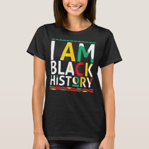 Camiseta Eu Sou a História Negra Mês do Orgulho Africano-Am