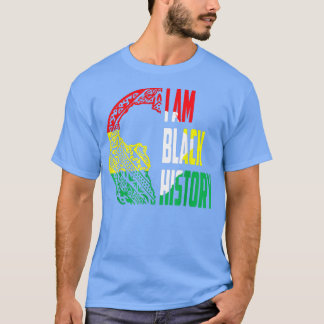 Camiseta Eu Sou a História Negra Mês do Orgulho Africano-Am