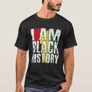 Camiseta Eu sou a História Negra Mês do Orgulho Afro-Amer