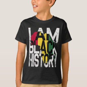 Camiseta Eu sou a História Negra Mês do Orgulho Afro-Americ