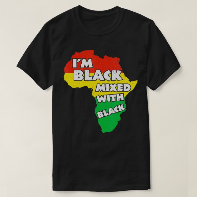 Camiseta Eu sou a História Negra Mês do Presente Prêmio Afr (Frente do Design)