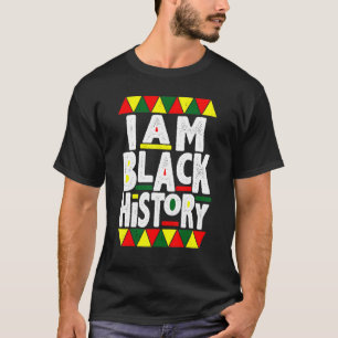 Camiseta Eu Sou a História Negra Mês Homens Mulheres Crianç
