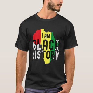 Camiseta Eu Sou a História Negra Mês Homens Mulheres Crianç