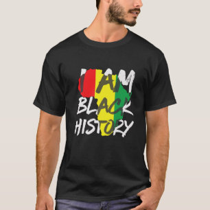 Camiseta Eu sou a História Negra Mês Orgulho Homens da Am