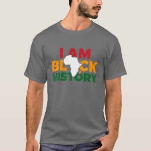 Camiseta Eu Sou a História Negra Mulheres Meninas Meninas N
