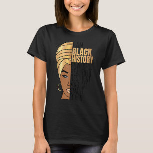 Camiseta Eu Sou A História Negra Mulheres Poderosas Meninas