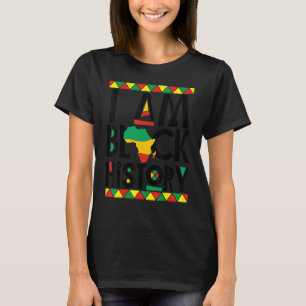 Camiseta Eu Sou A História Negra O Orgulho Negro Negro Negr