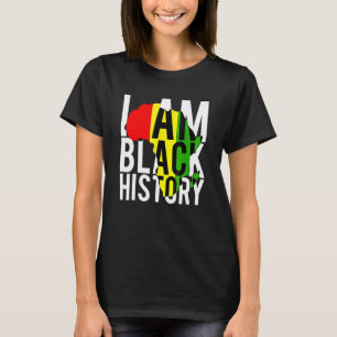Camiseta Eu sou a História Negra Orgulho História Negra Hom
