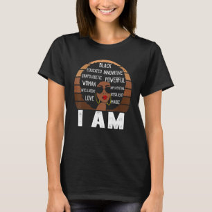 Camiseta Eu sou a história negra poderosa História negra mê