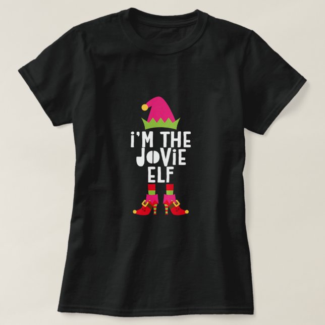 Camiseta Eu sou a Jovie Elf T-Shirt coincidindo com o Costu (Frente do Design)