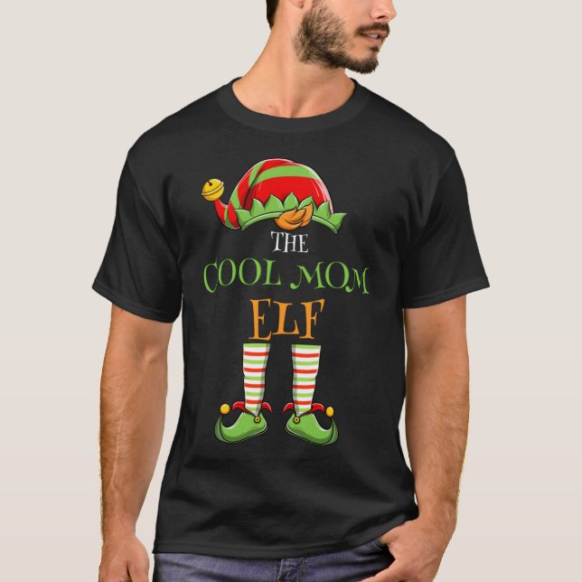 Camiseta Eu sou a Legal Mãe Elf Coincando com a Família Paj (Frente)