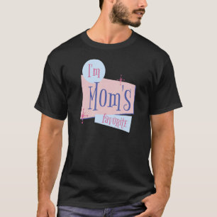 Camiseta Eu sou a mãe favorita para homens mulheres criança