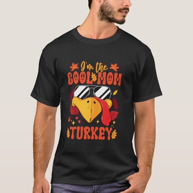 Camiseta Eu sou a mãe Legal Turquia Engraçada Queda de outo (Frente)