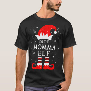 Camiseta Eu Sou A Mamãe Elf Correspondente Roupas De Natal