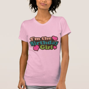 Camiseta Eu sou a menina do aniversário