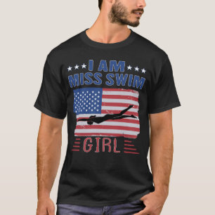 Camiseta Eu sou a menina NATAÇÃO Nadando Piscina Nadadora