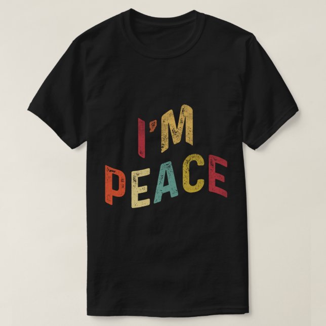 Camiseta Eu sou a Paz - Eu venho em Casais de Correspondênc (Frente do Design)
