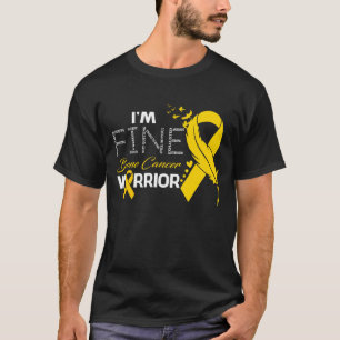 Camiseta Eu sou a Pena de Consciência do Guerreiro Cancer B