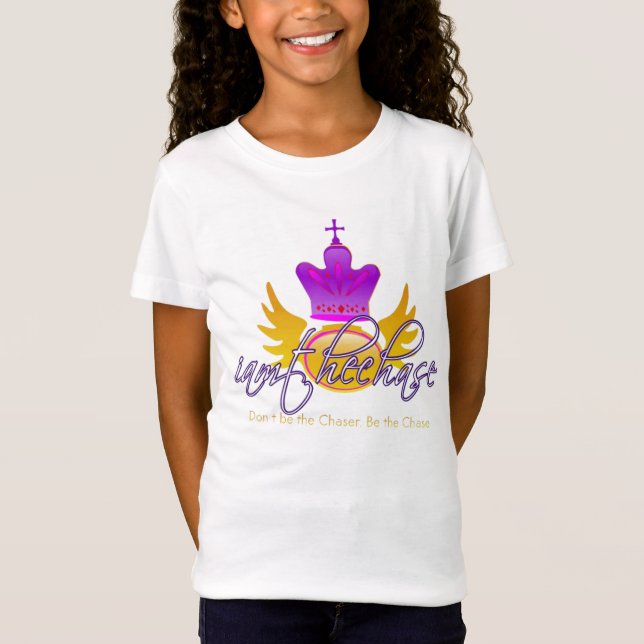 Camiseta Eu sou a perseguição para meninas de Lil (Frente)