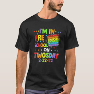 Camiseta Eu sou a pré-escola na segunda-feira 22-2022 segun
