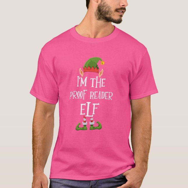 Camiseta Eu sou a Prova do Leitor Elf Graphic - Engraçado F (Frente)