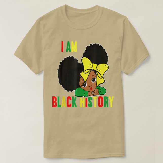 Camiseta Eu Sou A Rainha Africana Forte História Negra (Frente do Design)