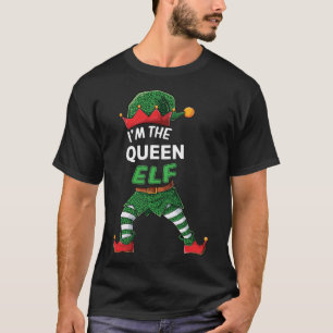 Camiseta Eu sou a Rainha Elfo da Família de Natal combinand