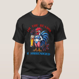 Camiseta Eu sou a razão pela qual ele entregou frango no di