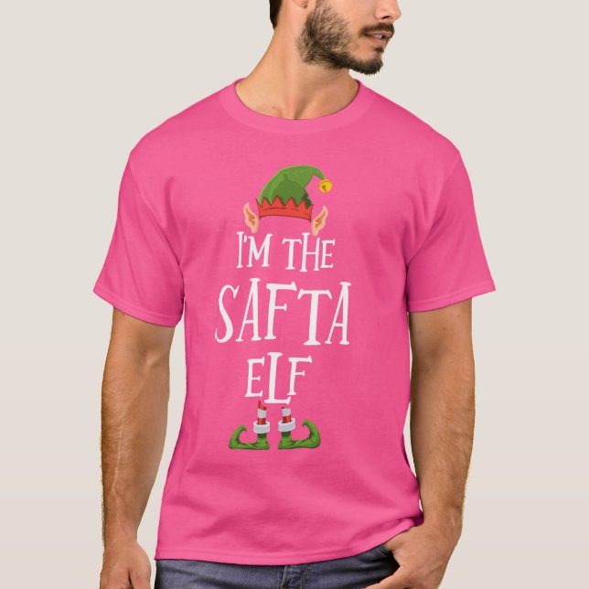 Camiseta Eu sou a Safta Elf Graphic - Feliz Natal A (Frente)