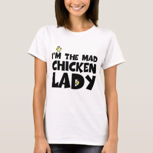 Camiseta Eu sou a senhora louca da galinha