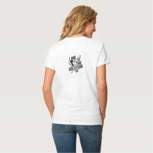 Camiseta Eu Sou a Solução – Gráfico de Empoderamento Femini