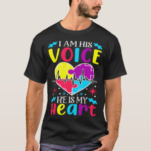 Camiseta Eu sou a sua voz Conscientização da Criança Autist