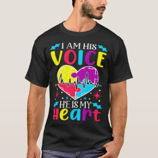 Camiseta Eu sou a sua voz Conscientização da Criança Autist