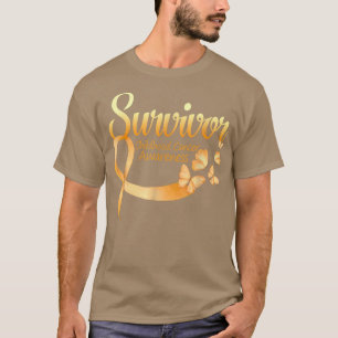 Camiseta Eu sou a Survivor Butterfly Cancer Consciência2