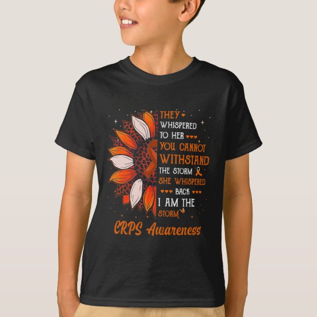 Camiseta Eu sou a Tempestade "A Consciência CRPS Mês do Gue (Frente)
