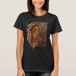 Camiseta Eu Sou A Tempestade A Garota Negra Roupa Africano