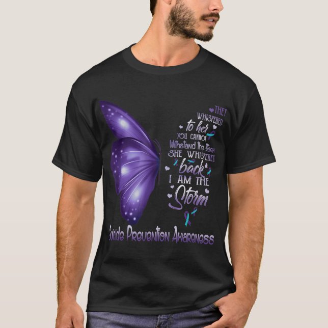Camiseta Eu Sou A Tempestade A Manteiga De Sensibilização C (Frente)