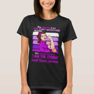 Camiseta Eu Sou A Tempestade A VIOLÊNCIA DOMÉSTICA SENSIBIL