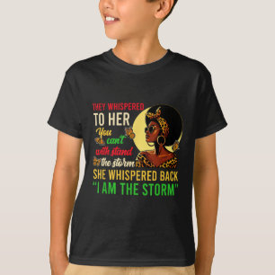 Camiseta Eu Sou A Tempestade "Black Pride Women Gi"
