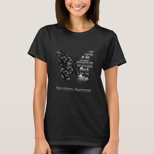 Camiseta Eu Sou a Tempestade Borboleta de Conscientização d (Frente)