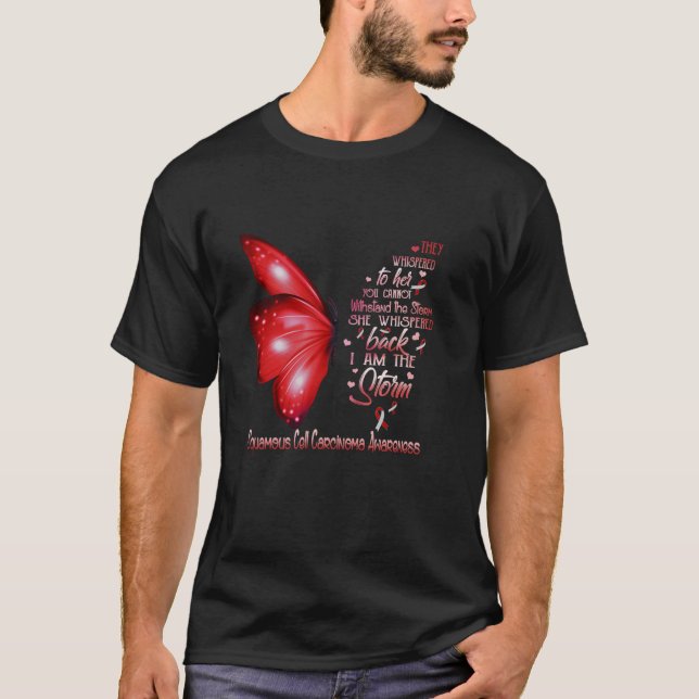 Camiseta Eu sou a tempestade Carcinoma Celular Consciência  (Frente)