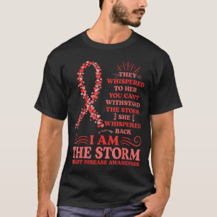 Camiseta Eu Sou A Tempestade Forte Mulheres Vermelhas Consc