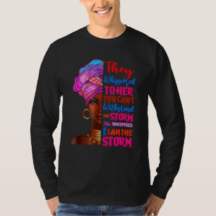 Camiseta Eu Sou A Tempestade História Negra Para Mulheres F