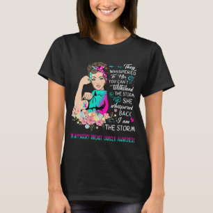 Camiseta Eu Sou A Tempestade Inflamatória Cancer Da Mama Aw