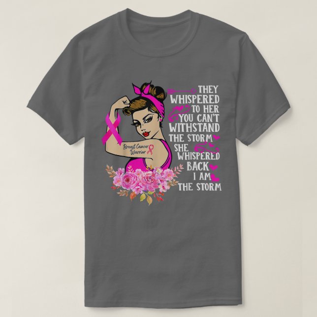 Camiseta Eu sou a tempestade Mulheres fortes guerreiros do  (Frente do Design)