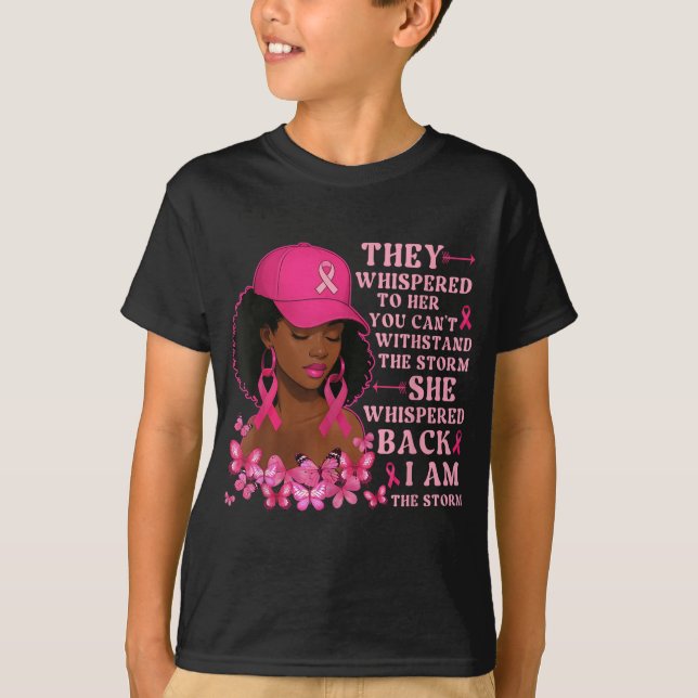 Camiseta Eu Sou A Tempestade Mulheres Negras Garotas Negras (Frente)