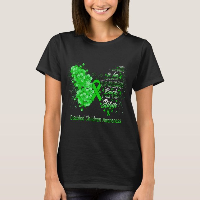 Camiseta Eu Sou A Tempestade Que As Crianças Deficientes Co (Frente)